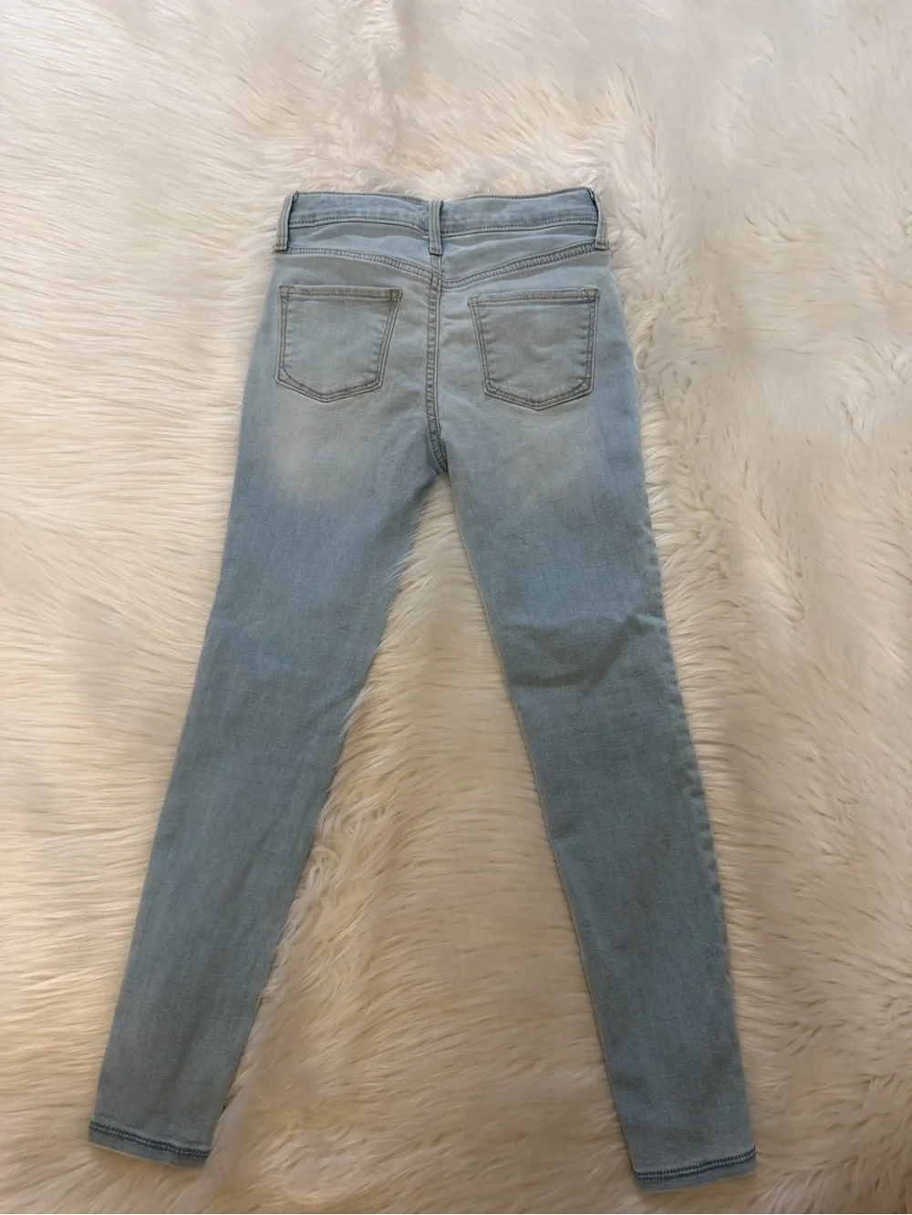 Old Navy Light High-Rise Rock Star Button-Fly Super Skinny Jeggings Jeans Sz 8